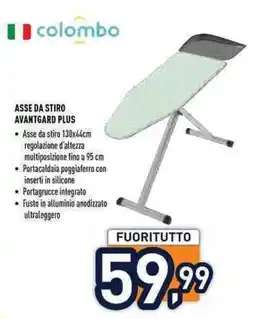 Unieuro colombo ASSE DA STIRO AVANTGARD PLUS offerta