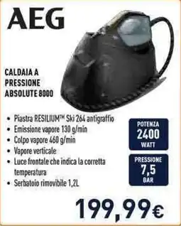 Unieuro AEG CALDAIA A PRESSIONE ABSOLUTE 8000 offerta