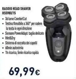 Unieuro RASOIO HEAD SHAVER offerta