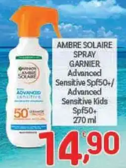 Crai AMBRE SOLAIRE SPRAY GARNIER Advanced Sensitive offerta