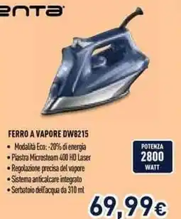 Unieuro FERRO A VAPORE DW8215 offerta