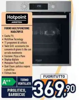 Unieuro Hotpoint ARISTON FORNO MULTIFUNZIONE HA0478PZX offerta