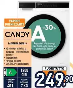 Unieuro Lavatrice EY27B9S Candy offerta