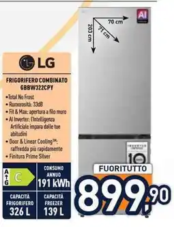 Unieuro FRIGORIFERO COMBINATO GGBW322CPY offerta