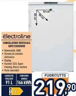 Unieuro electroline CONGELATORE VERTICALE offerta