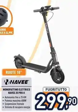 Unieuro MONOPATTINO ELETTRICO NAVEE 25 PRO II offerta