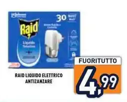 Unieuro Raid Liquido Elettrico Antizanzare offerta