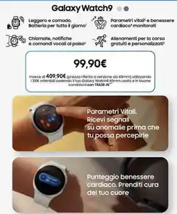 Unieuro Samsung Galaxy Watch9 offerta