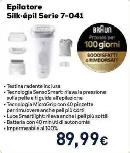 Unieuro Epilatore Silk·épil Serie 7-041 Braun offerta