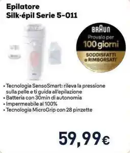 Unieuro Epilatore Silk-épil Serie 5-011 Braun offerta
