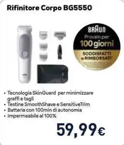 Unieuro Rifinitore Corpo BG5550 Braun offerta