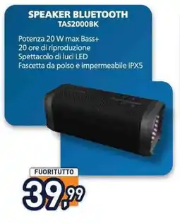 Unieuro SPEAKER BLUETOOTH TAS2000BK offerta