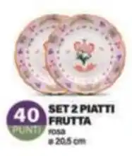 Set 2 piatti frutta