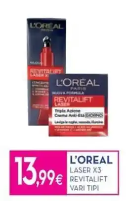 Proshop L'OREAL LASER X3 REVITALIFT offerta