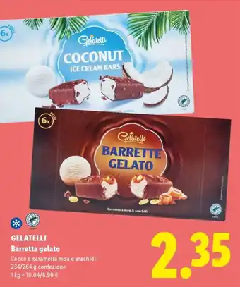 Lidl Gelatelli Barretta gelato offerta
