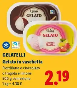 Lidl Gelatelli Gelato in vaschetta offerta