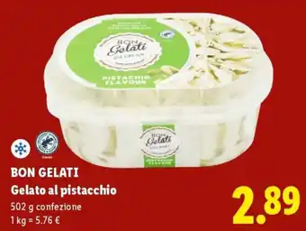 Lidl BON GELATI Gelato al pistacchio offerta