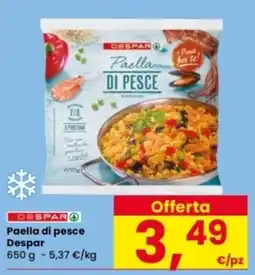 Interspar Paella di pesce Despar offerta