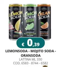 Altasfera LEMONSODA - MOJITO SODA - ORANSODA offerta