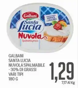 Supermercati Piccolo Galbani Santa Lucia Nuvola Spalmabile offerta