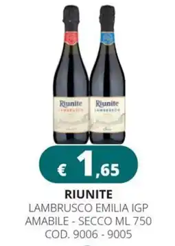 Altasfera Riunite Lambrusco offerta