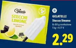 Lidl Gelatelli Stecco limone offerta