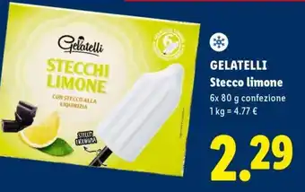 Lidl Gelatelli Stecco limone offerta