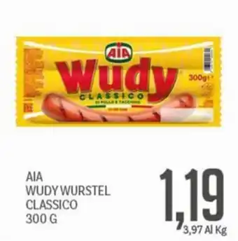 Supermercati Piccolo AIA WUDY WURSTEL CLASSICO offerta