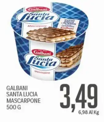 Supermercati Piccolo Galbani Santa Lucia Mascarpone offerta