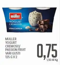 Supermercati Piccolo MULLER YOGURT CREMOSO STRACCIATELLA offerta