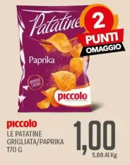 Supermercati Piccolo Patatine Paprika piccolo offerta