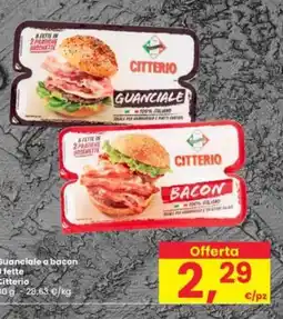 Interspar Guanciale a bacon Citterio offerta