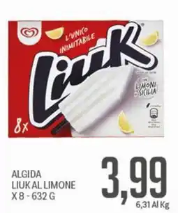 Supermercati Piccolo Algida Liuk al Limone offerta