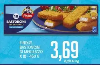 Supermercati Piccolo Findus Bastoncini di Merluzzo offerta