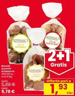 Interspar Biscotti assortiti Artebianca offerta