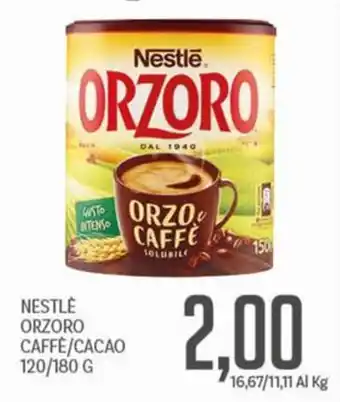 Supermercati Piccolo NESTLÈ ORZORO CAFFÈ/CACAO offerta