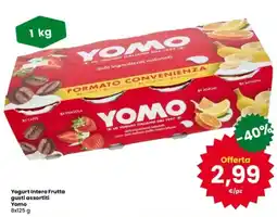 Interspar Yogurt Intero Frutta gusti assortiti Yomo offerta