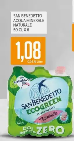 Supermercati Piccolo San Benedetto Acqua Minerale Naturale offerta