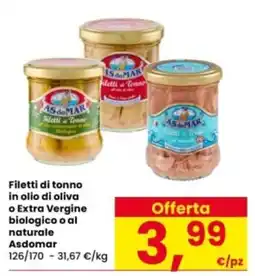 Interspar Filetti di tonno Asdomar offerta