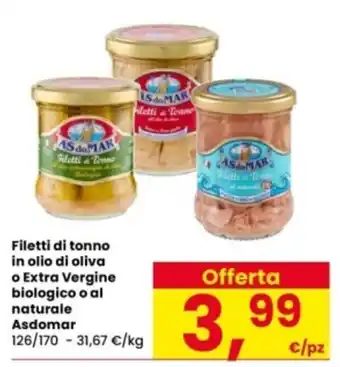Interspar Filetti di tonno Asdomar offerta