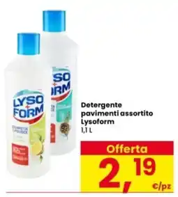 Interspar Detergente pavimenti assortito Lysoform offerta