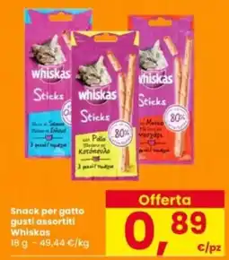 Interspar Snack per gatto Whiskas offerta