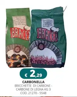 Altasfera CARBONELLA BRICCHETTE DI CARBONE - CARBONE DI LEGNA offerta