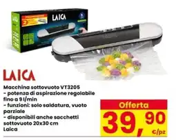 Interspar Macchina sottovuoto Laica VT3205 offerta