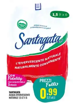 Gecop Santagata acqua effervescente naturale offerta