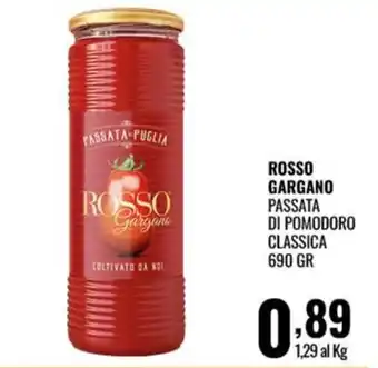 ROSSO GARGANO PASSATA DI POMODORO CLASSICA