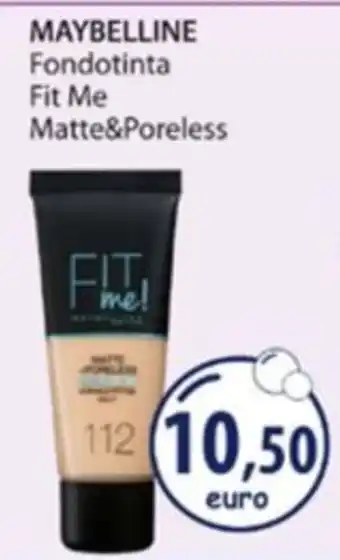 Acqua & Sapone MAYBELLINE Fondotinta Fit Me Matte&Poreless offerta