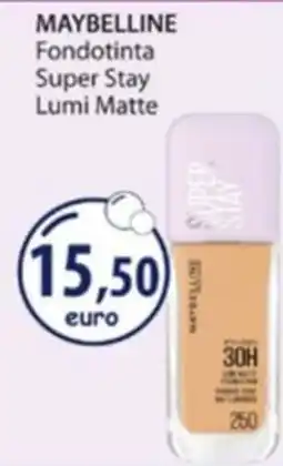 Acqua & Sapone MAYBELLINE Fondotinta Super Stay Lumi Matte offerta