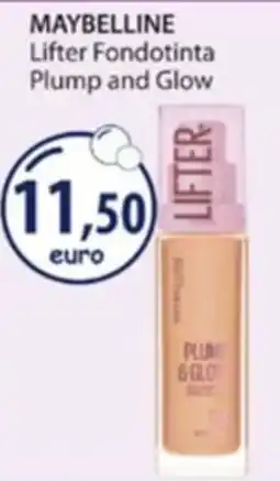 Acqua & Sapone MAYBELLINE Lifter Fondotinta Plump and Glow offerta