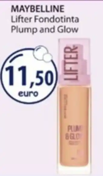 Acqua & Sapone MAYBELLINE Lifter Fondotinta Plump and Glow offerta